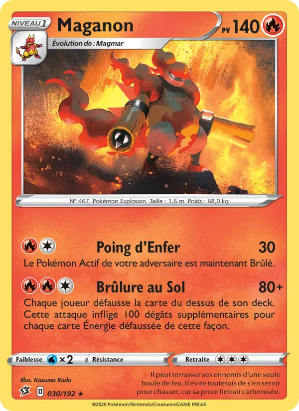 030/192 - Maganon — Carte Pokémon Clash des Rebelles 30/192