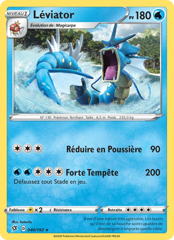 040/192 - Léviator — Carte Pokémon Clash des Rebelles 40/192
