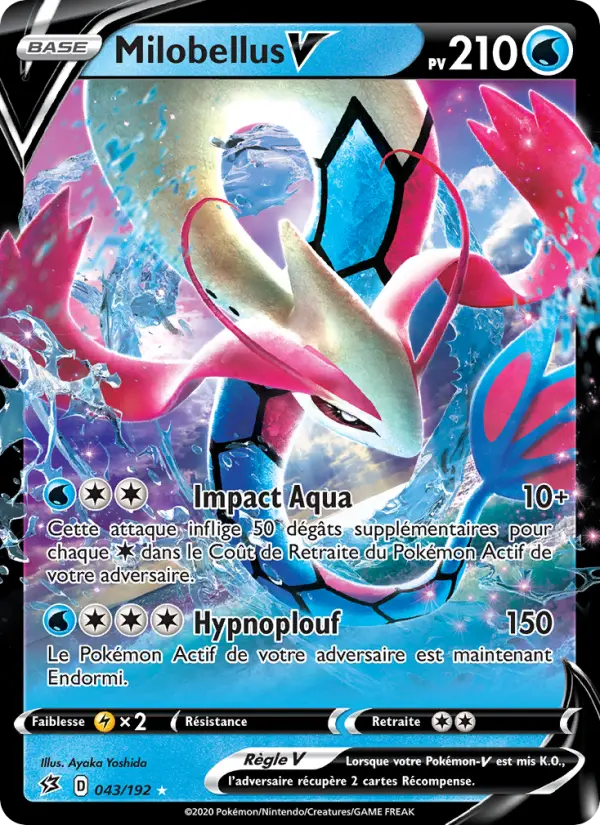 043/192 - Milobellus V — Carte Pokémon Clash des Rebelles 43/192