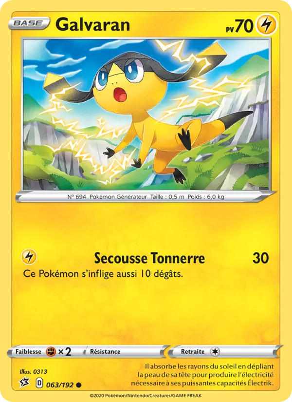 Galvaran — Carte Pokémon 63 Clash des Rebelles