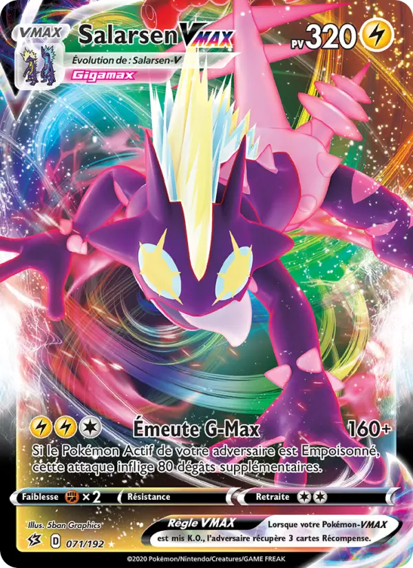 Salarsen VMAX — Carte Pokémon 71 Clash des Rebelles