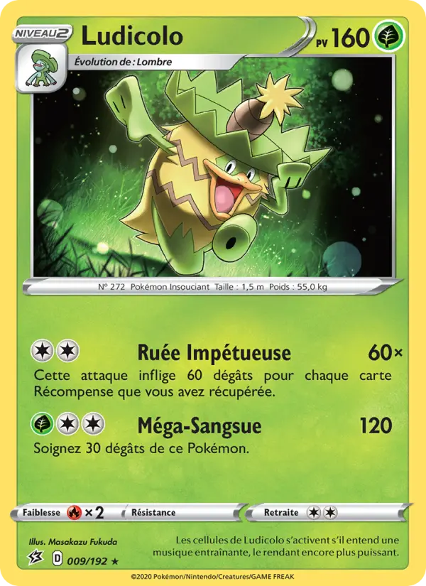 Ludicolo — Carte Pokémon 9 Clash des Rebelles