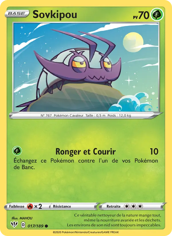 Sovkipou — Carte Pokémon 17 Ténèbres Embrasées