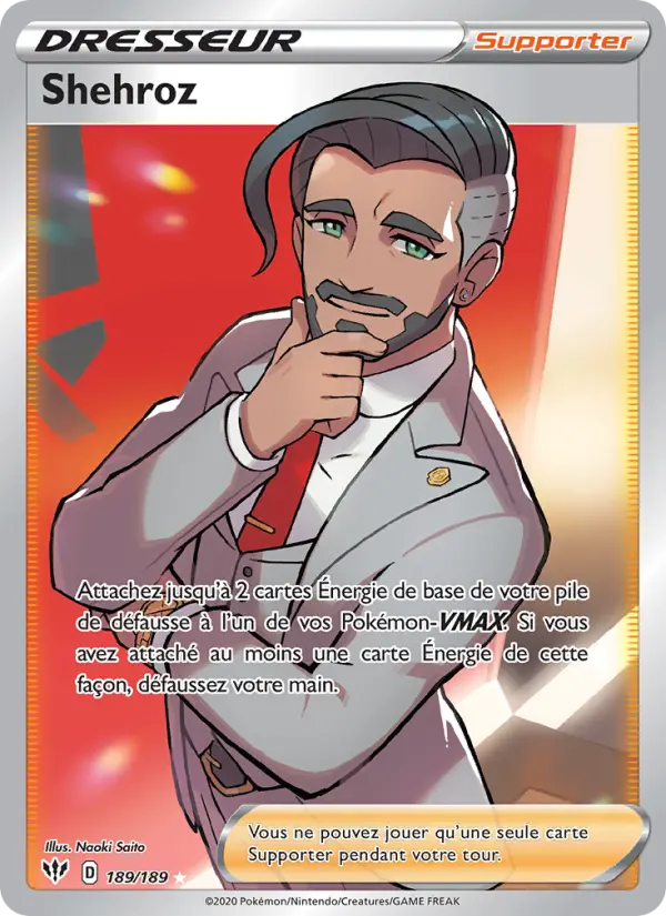 189/189 - Shehroz — Carte Pokémon Ténèbres Embrasées 189/189