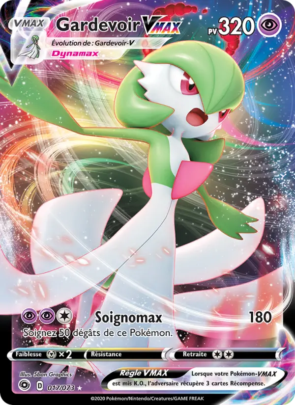 017/073 - Gardevoir VMAX — Carte Pokémon La Voie du Maître 17/73