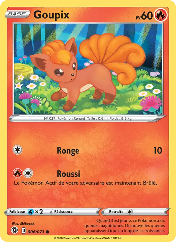 006/073 - Goupix — Carte Pokémon La Voie du Maître 6/73