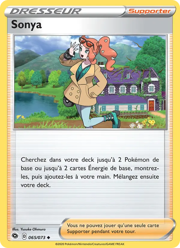 065/073 - Sonya — Carte Pokémon La Voie du Maître 65/73