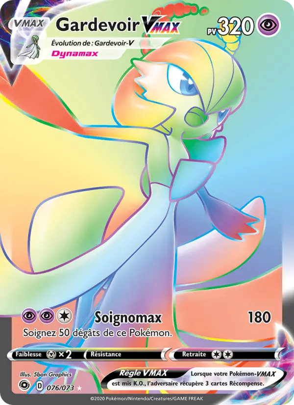 Gardevoir VMAX — Carte Pokémon 76 La Voie du Maître