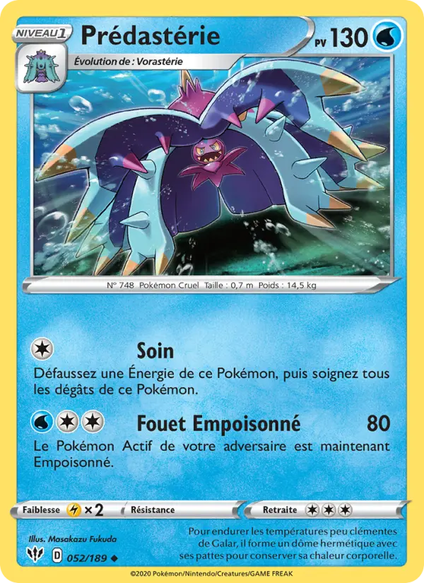 Prédastérie — Carte Pokémon 52 Ténèbres Embrasées