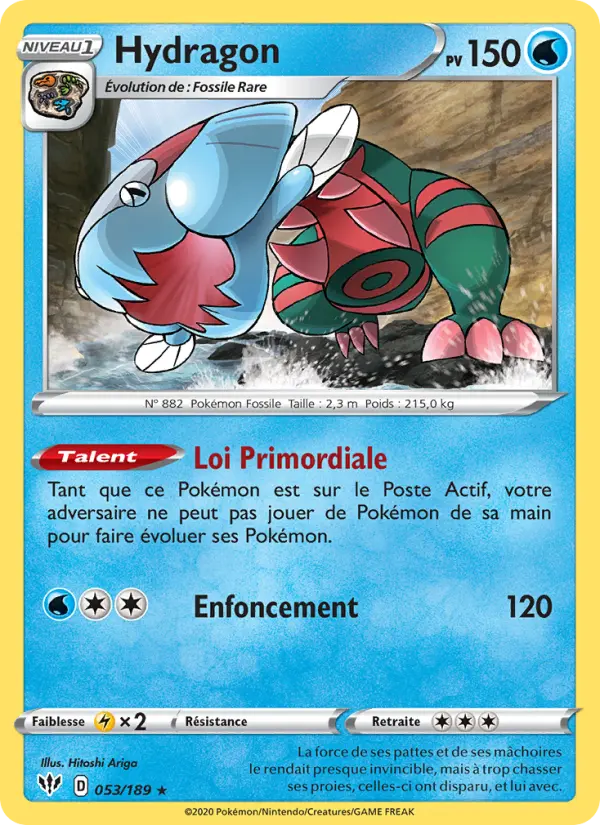 Hydragon — Carte Pokémon 53 Ténèbres Embrasées