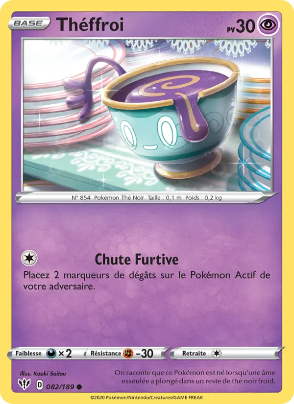 Théffroi — Carte Pokémon 82 Ténèbres Embrasées