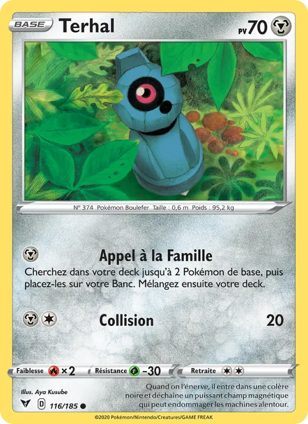 116/185 - Terhal — Carte Pokémon Voltage Éclatant 116/185