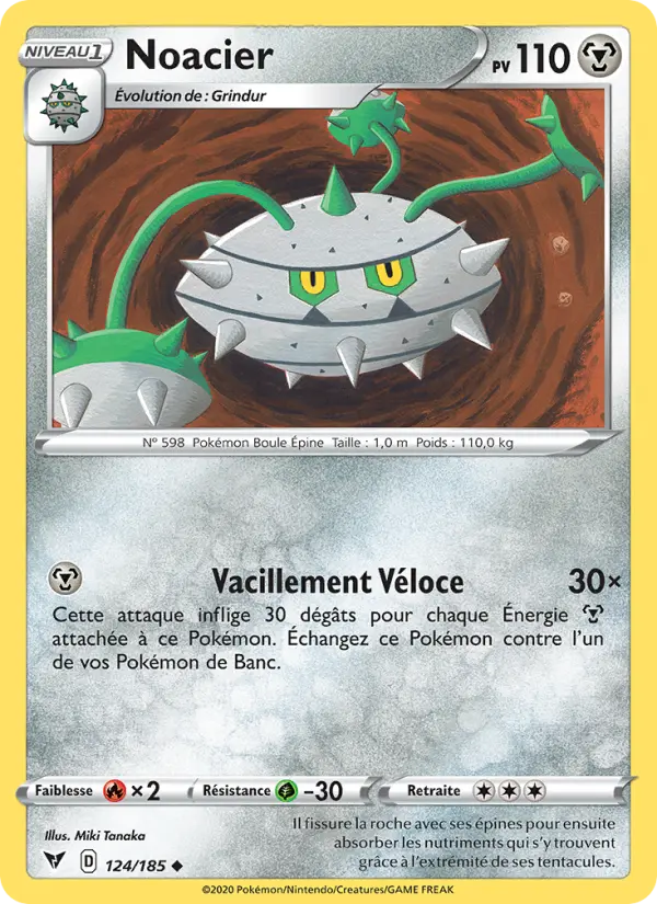 Noacier — Carte Pokémon 124 Voltage Éclatant