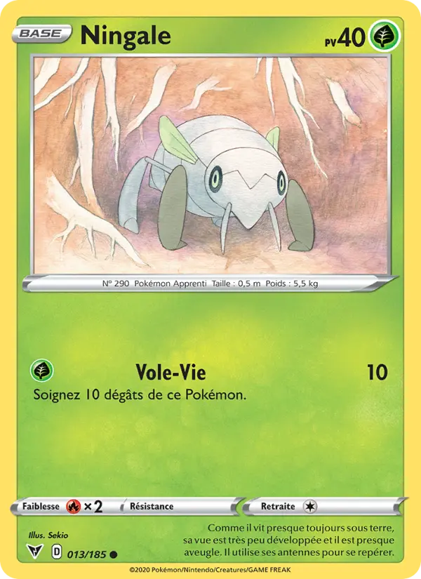 Ningale — Carte Pokémon 13 Voltage Éclatant