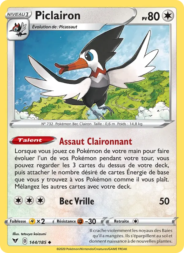 Piclairon — Carte Pokémon 144 Voltage Éclatant