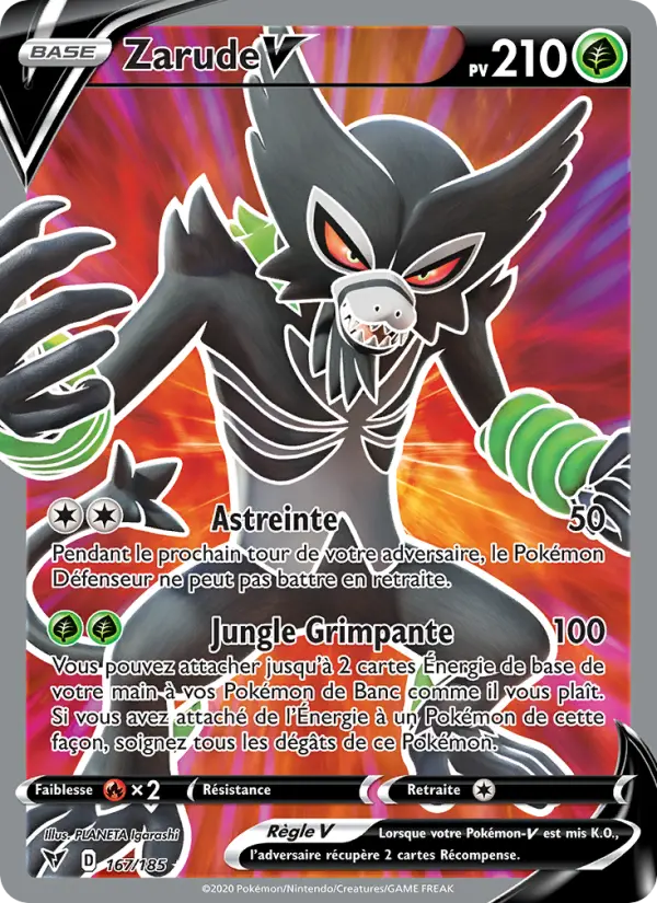 Zarude V — Carte Pokémon 167 Voltage Éclatant