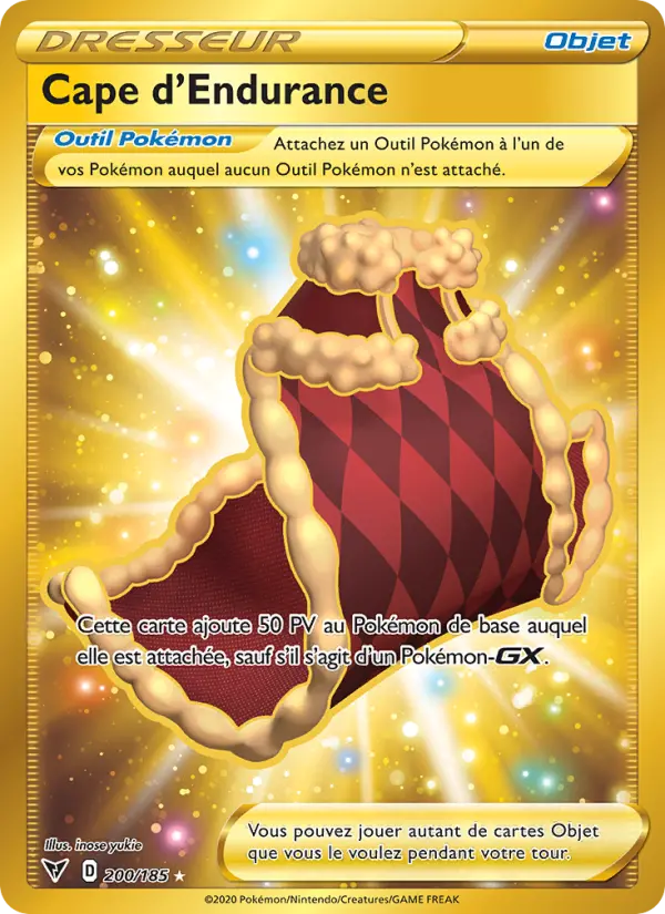 200/185 - Cape d'Endurance — Carte Pokémon Voltage Éclatant 200/185