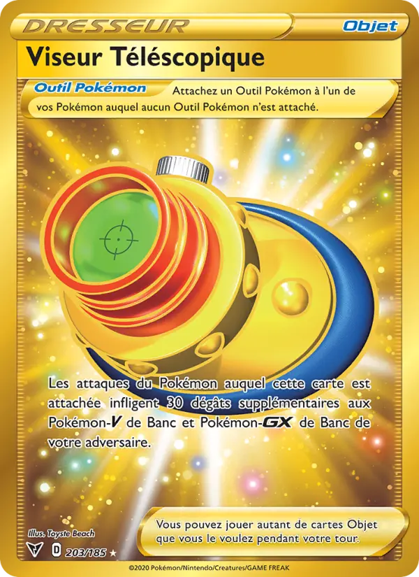 203/185 - Viseur Téléscopique — Carte Pokémon Voltage Éclatant 203/185