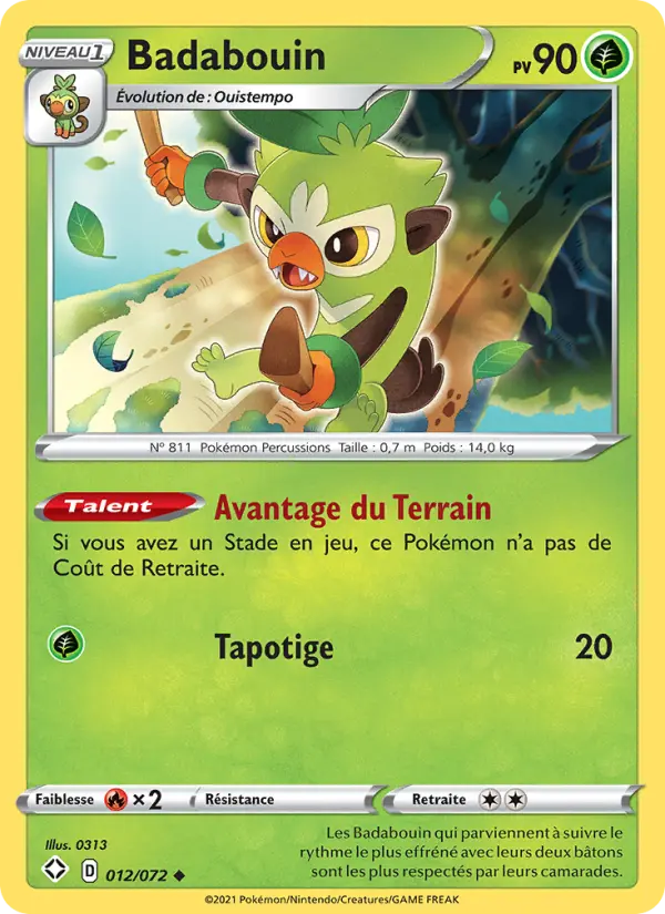 Badabouin — Carte Pokémon 12 Destinées Radieuses