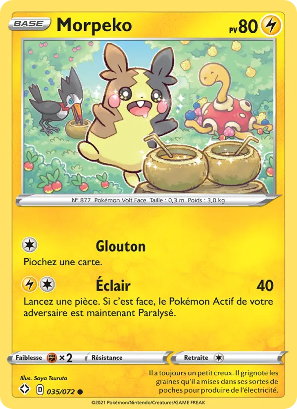 035/072 - Morpeko — Carte Pokémon Destinées Radieuses 35/72