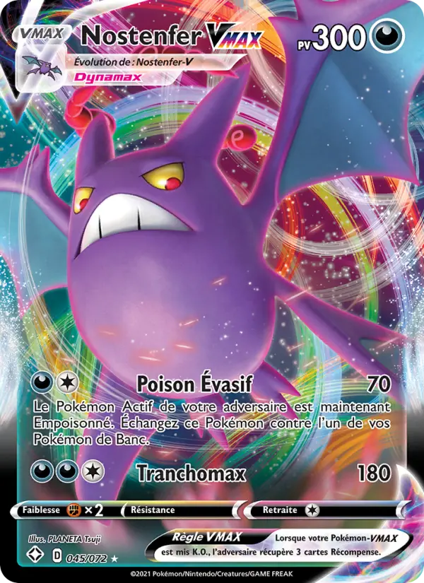 045/072 - Nostenfer VMAX — Carte Pokémon Destinées Radieuses 45/72