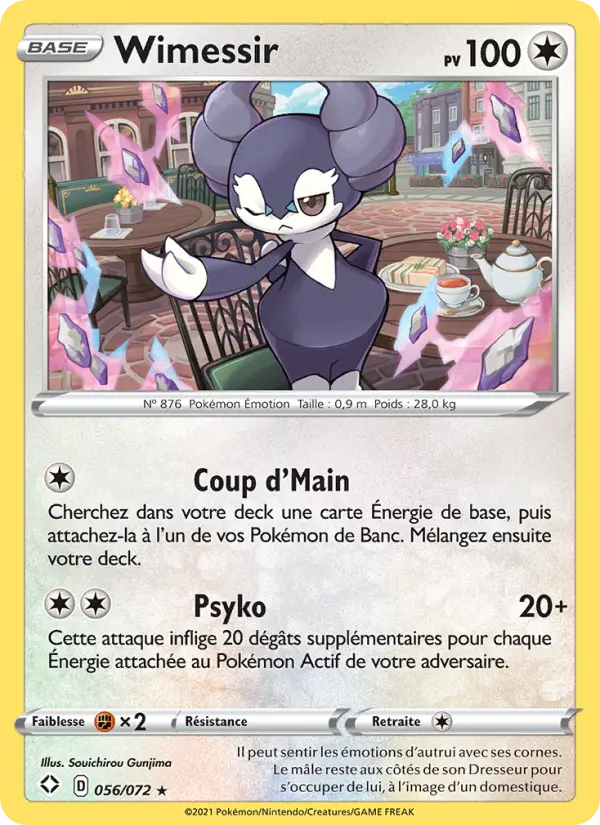 Wimessir — Carte Pokémon 56 Destinées Radieuses