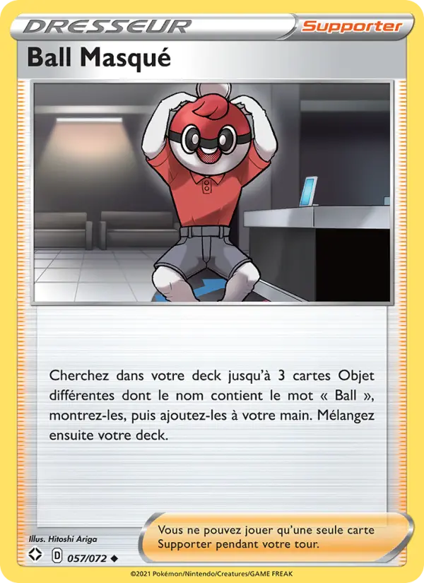 057/072 - Ball Masqué — Carte Pokémon Destinées Radieuses 57/72