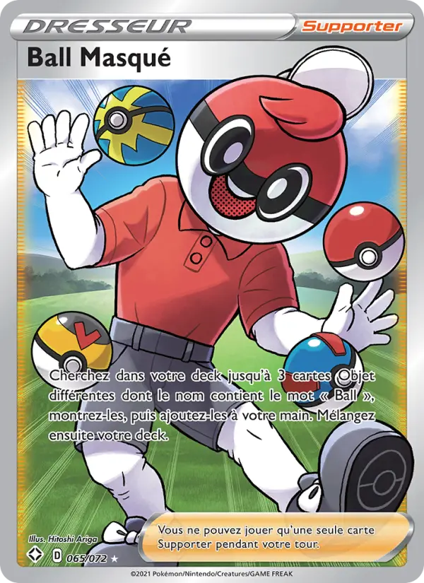 065/072 - Ball Masqué — Carte Pokémon Destinées Radieuses 65/72