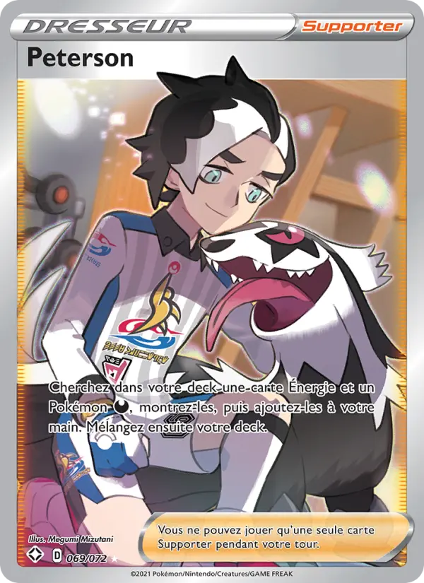 069/072 - Peterson — Carte Pokémon Destinées Radieuses 69/72