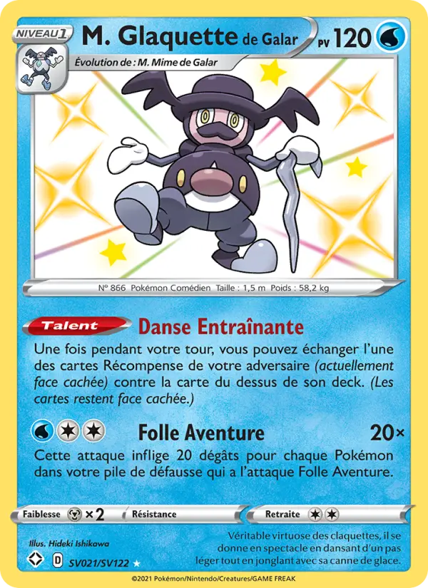 SV021/072 - M. Glaquette de Galar — Carte Pokémon Destinées Radieuses SV021/72