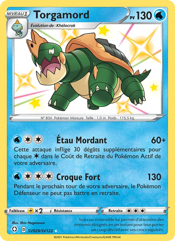 Torgamord — Carte Pokémon SV029 Destinées Radieuses