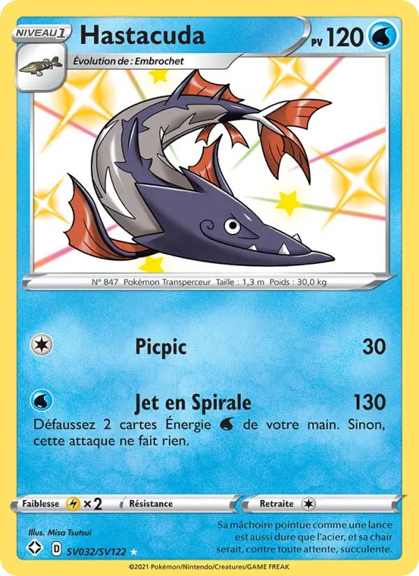 Hastacuda — Carte Pokémon SV032 Destinées Radieuses