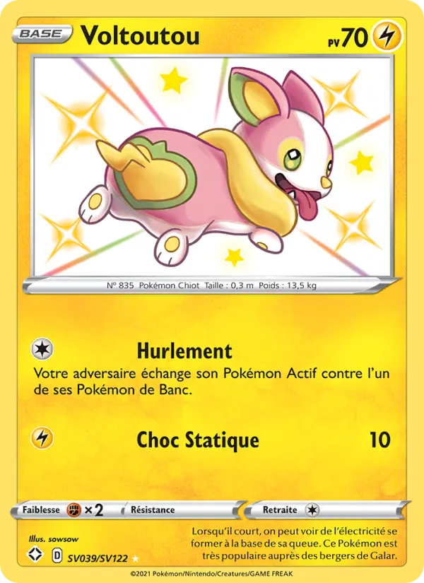Voltoutou — Carte Pokémon SV039 Destinées Radieuses