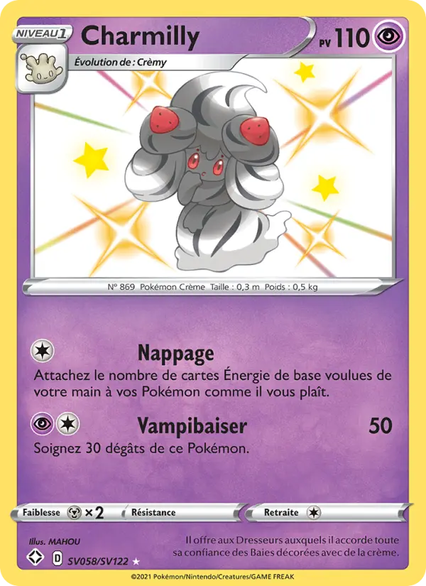 Charmilly — Carte Pokémon SV058 Destinées Radieuses