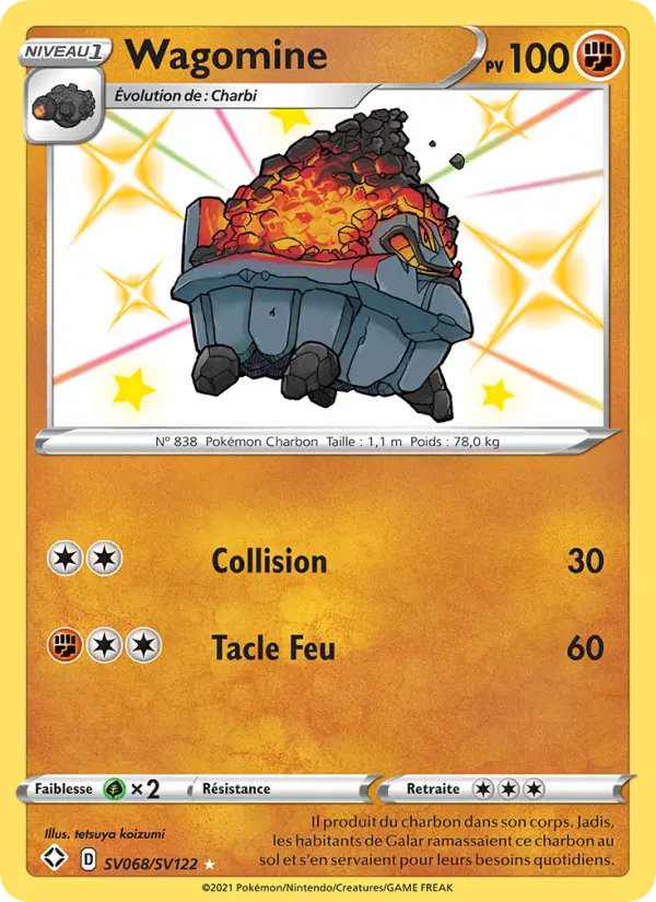 Wagomine — Carte Pokémon SV068 Destinées Radieuses