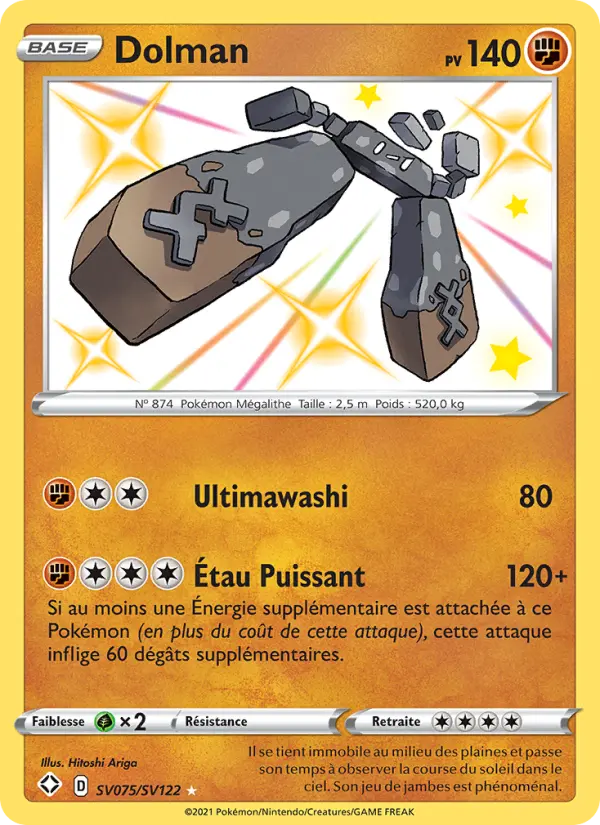 Dolman — Carte Pokémon SV075 Destinées Radieuses