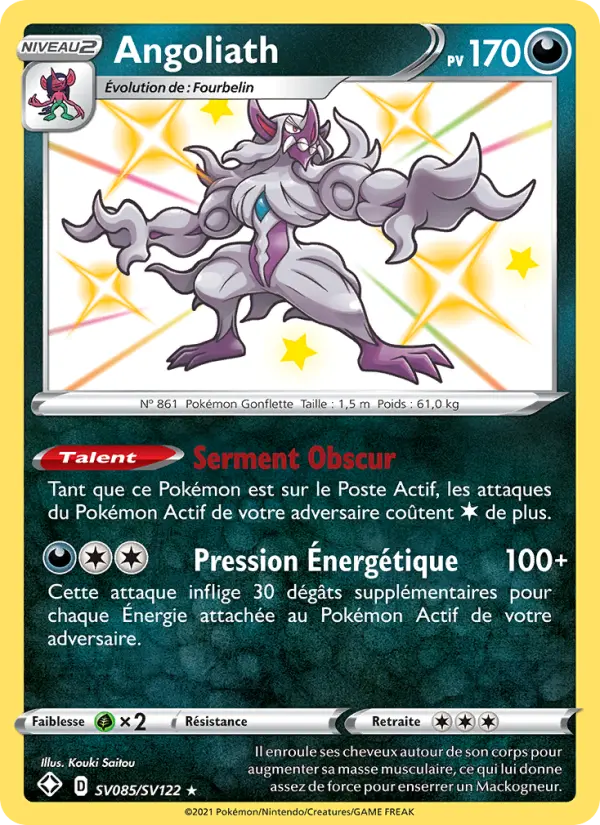 Angoliath — Carte Pokémon SV085 Destinées Radieuses