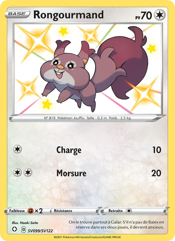 Rongourmand — Carte Pokémon SV099 Destinées Radieuses