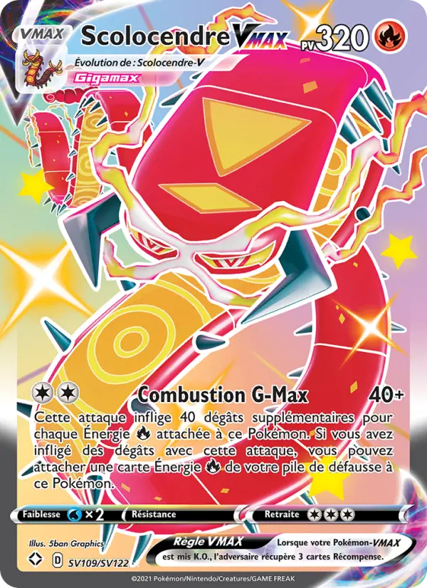 Scolocendre VMAX — Carte Pokémon SV109 Destinées Radieuses