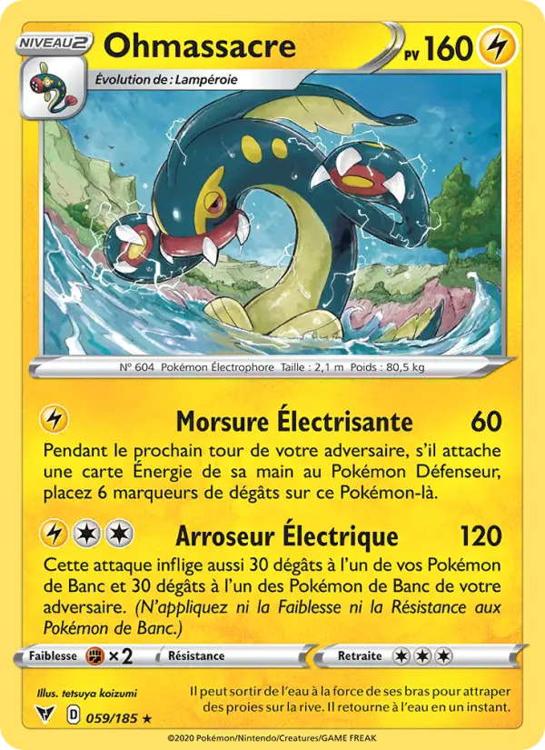 Ohmassacre — Carte Pokémon 59 Voltage Éclatant