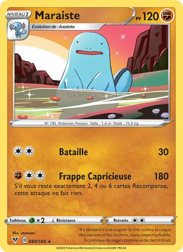084/185 - Maraiste — Carte Pokémon Voltage Éclatant 84/185