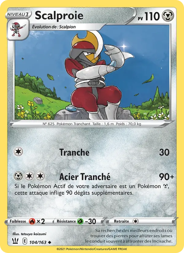 104/163 - Scalproie — Carte Pokémon Styles de combat 104/163
