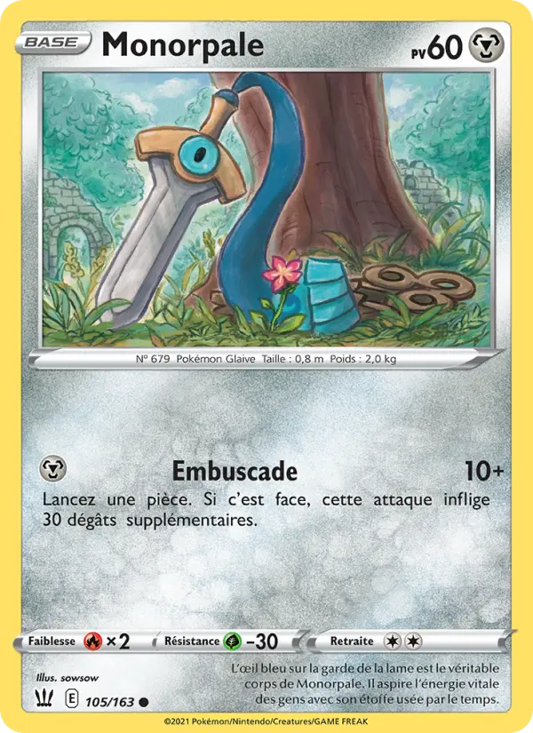 105/163 - Monorpale — Carte Pokémon Styles de combat 105/163