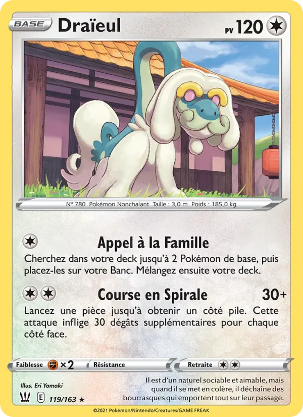 119/163 - Draïeul — Carte Pokémon Styles de combat 119/163