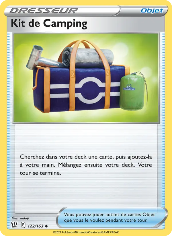 122/163 - Kit de Camping — Carte Pokémon Styles de combat 122/163