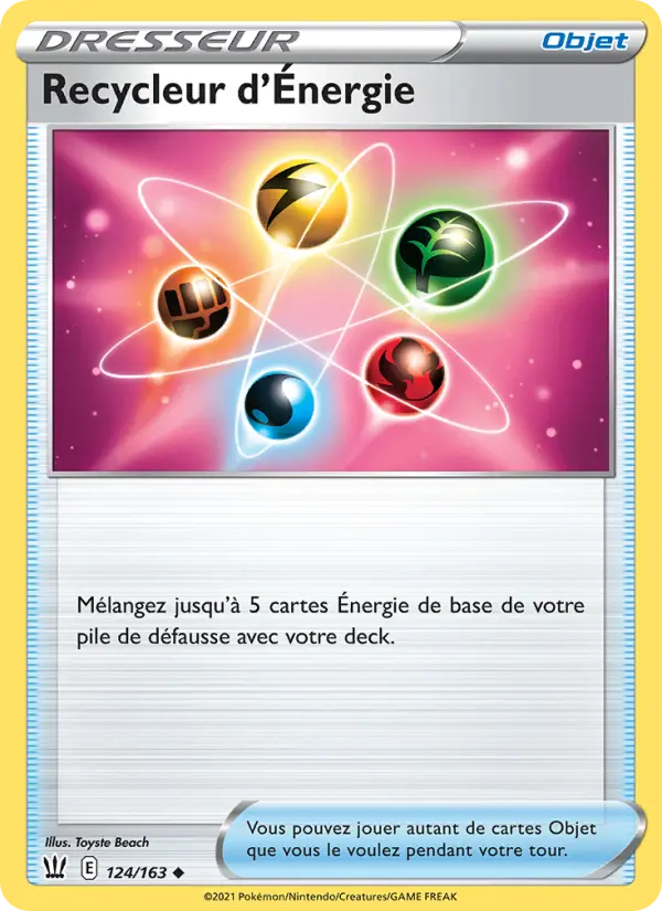 124/163 - Recycleur d'Énergie — Carte Pokémon Styles de combat 124/163
