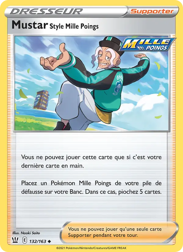132/163 - Mustar Style Mille Poings — Carte Pokémon Styles de combat 132/163
