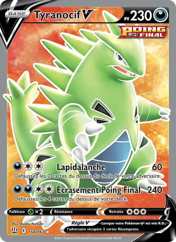 154/163 - Tyranocif V — Carte Pokémon Styles de combat 154/163