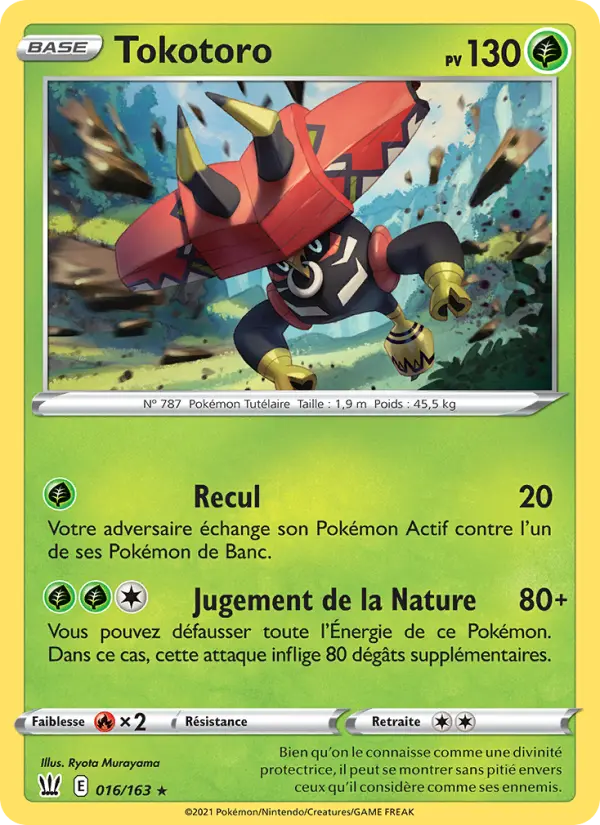 Tokotoro — Carte Pokémon 16 Styles de combat