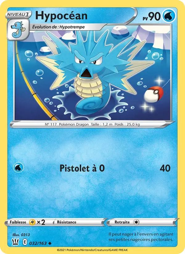 Hypocéan — Carte Pokémon 32 Styles de combat